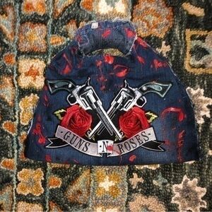 Guns N Roses Boutique Denim Satchel